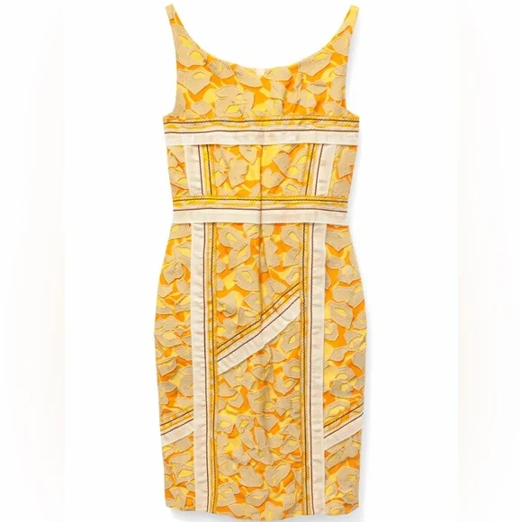 Prada Runway SS2009 Cloqué Astratto Dress Sabbia Arancio IT42 (US6) NWT - Picture 3 of 10